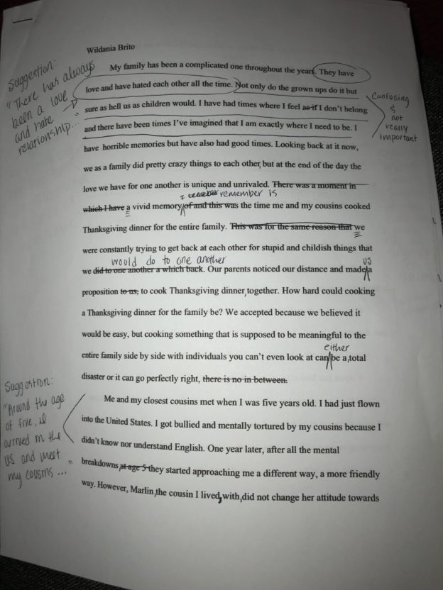 Annotated Narrative Essay | Wildania’s Portfolio